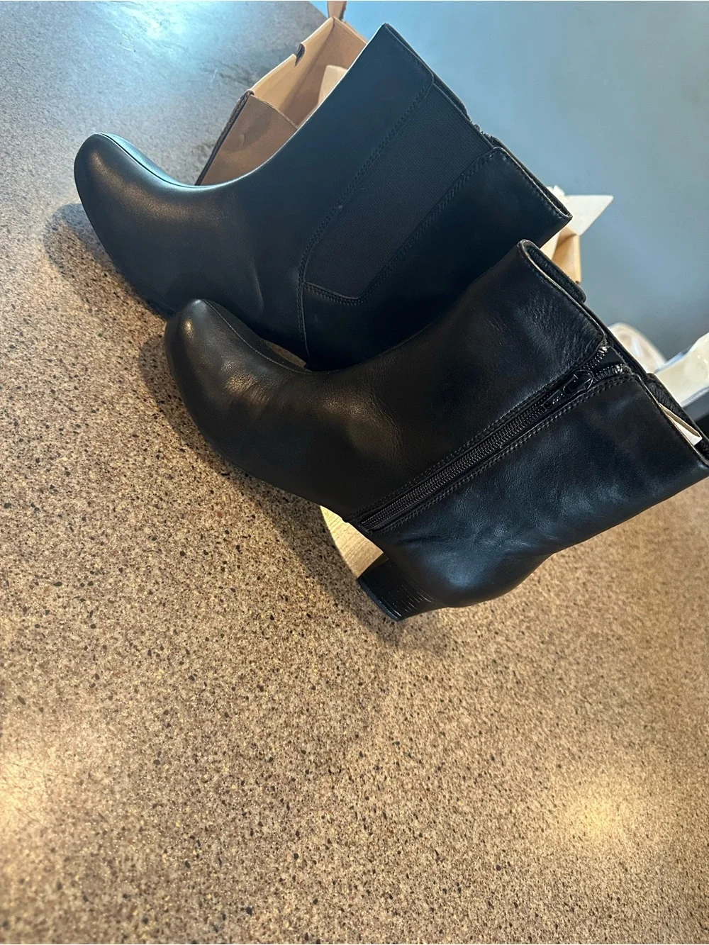Classic Black Leather Ankle Boots - Sleek Women's Chelsea Style